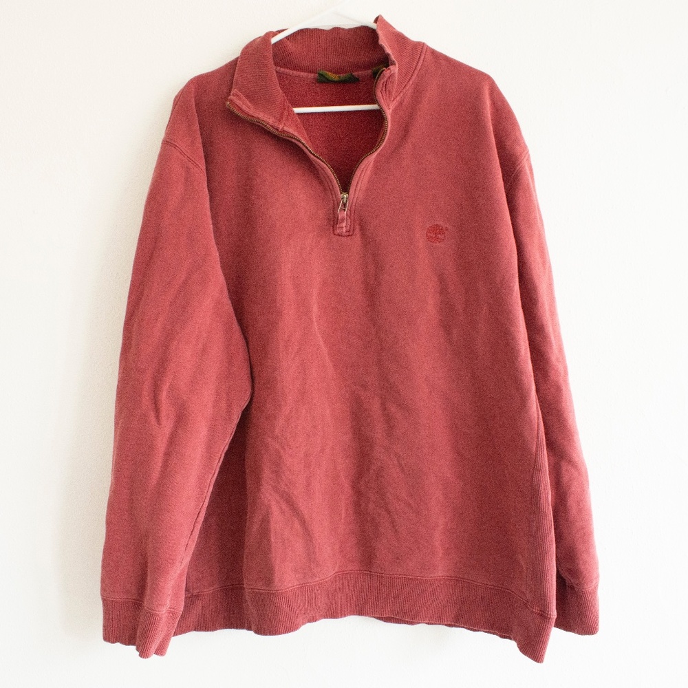 Timberland Men's XXL Quarter-Zip Red